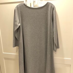 Thyme & Honey - light gray t-shirt dress